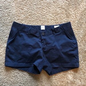 Gap maternity navy shorts side panels
